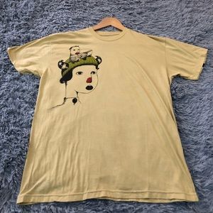 Anbiguous Yellow Fashion T-shirt - Sz Lg